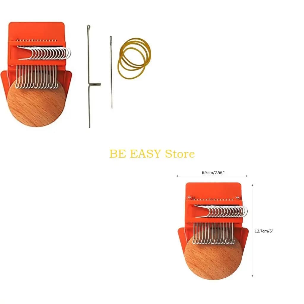 E28F Mini Weaving Machine Kit Darning Speedweve Manual Patch Repairing Tool for Jeans Socks Clothes Portable Mending Loom
