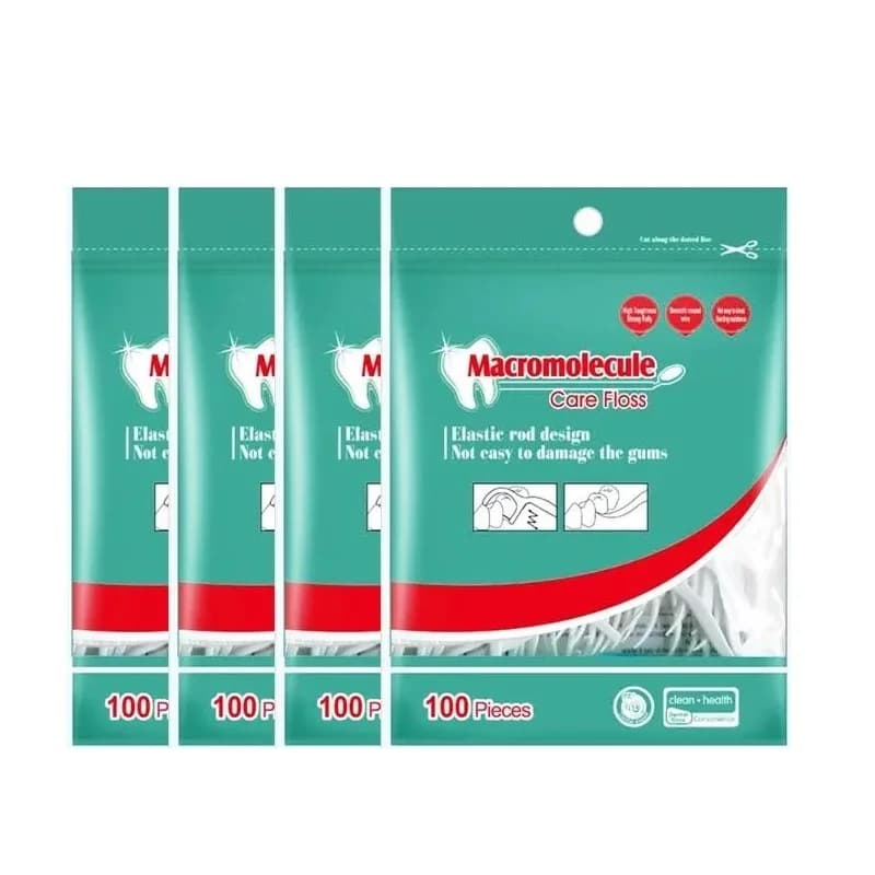 400 pcs flos floss picks tooth toothpick stick tooth cleaning dental floss pick oral hygiene accessories