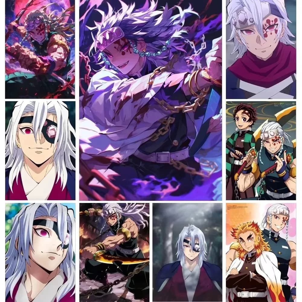 Diamond Painting Uzui Tengen Anime Demon Slayer Diamond Mosaic Handmade Art Exquisite Creative Gift Home Decoration