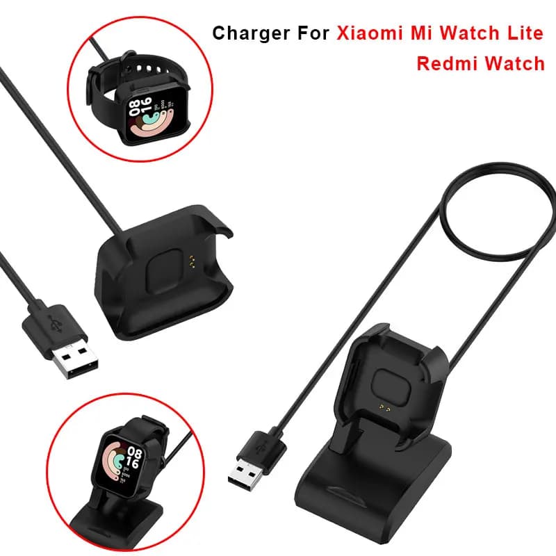 Caricabatterie per Xiaomi Mi Watch Lite Redmi Watch Cavo di ricarica USB Cavo Dock per Redmi Watch Smart Watch Base di alimentazione