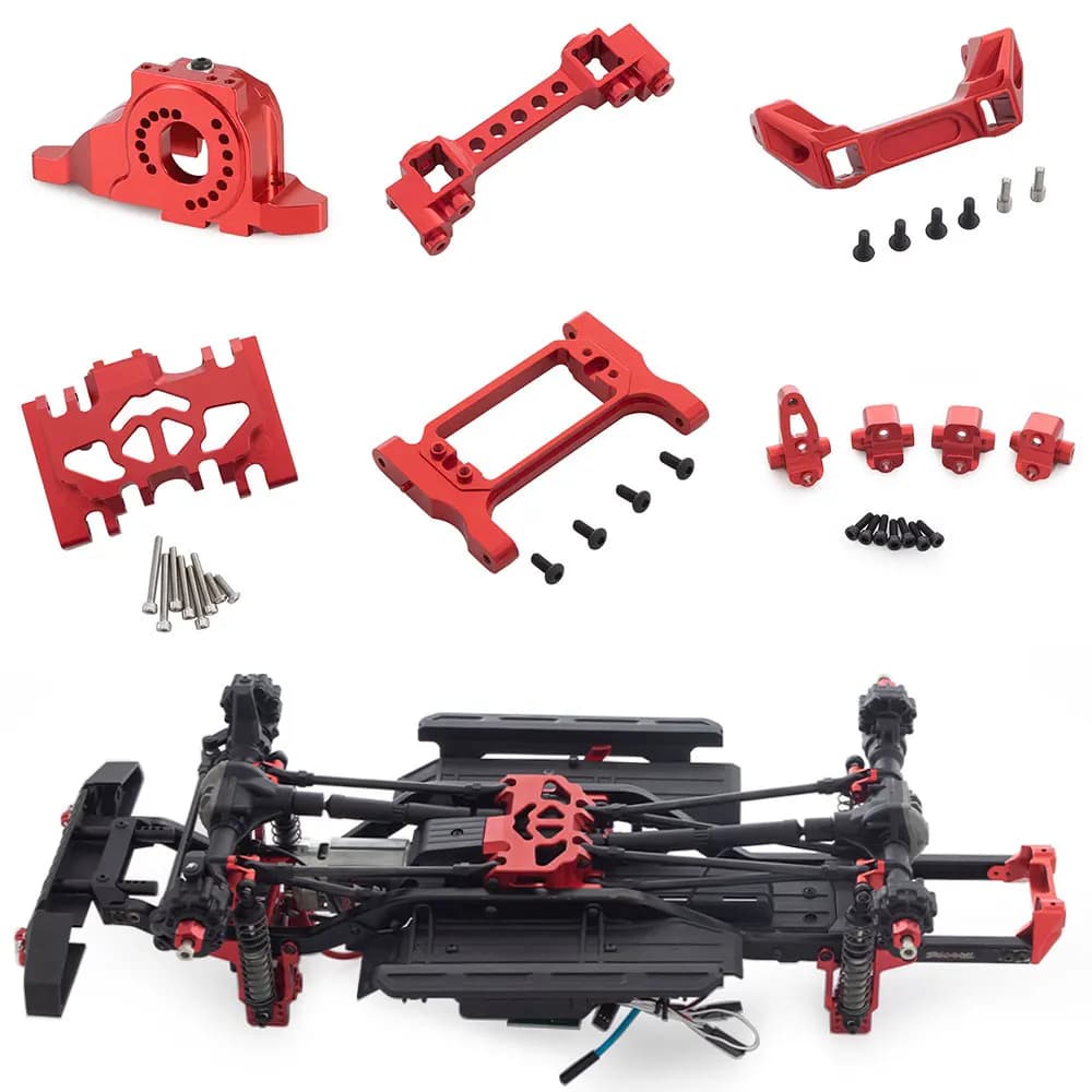 TRX-4 Telaio di aggiornamento in lega di alluminio Portal Asse Accessori per 1/10 RC Crawler Car TRX4 Defender/Sports Edition Parti