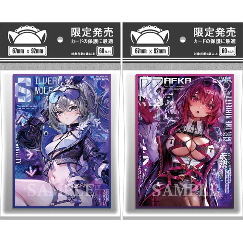 60pcs/set Honkai: Star Rail Kafka Silver Wolf Flash Card Sleeve PTCG Anime Game Collection Card Protective Cover Gift 67*92mm