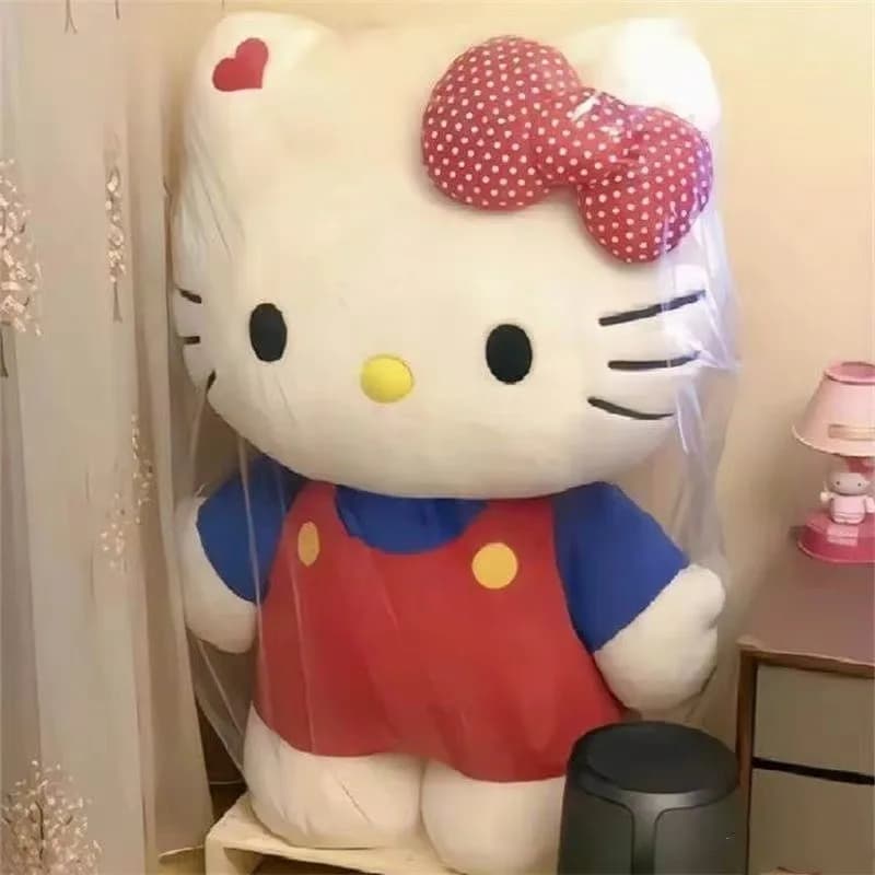 Giant Hello Kitty doll, oversized Kitty plush toy, cute stuffed doll for birthday gifts