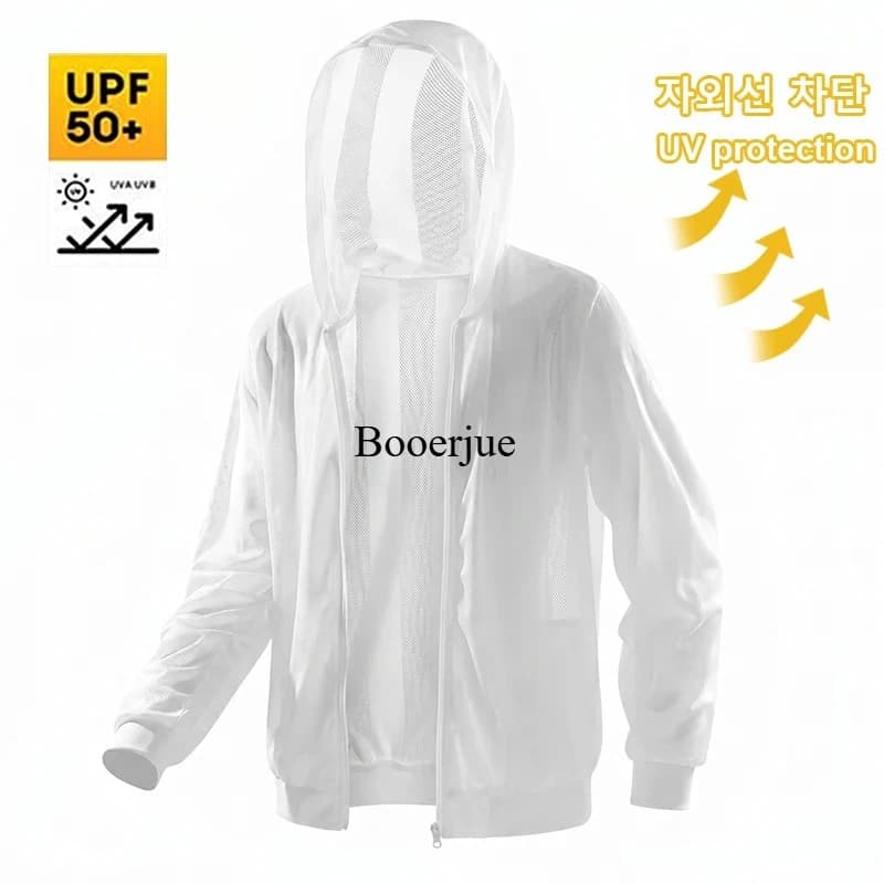Summer UPF50+ UV Sun Protection Skin Coats Outdoor Hiking Men's Ultra-Light Hooded Cycling Outwear Men Breathable Casual Jackets