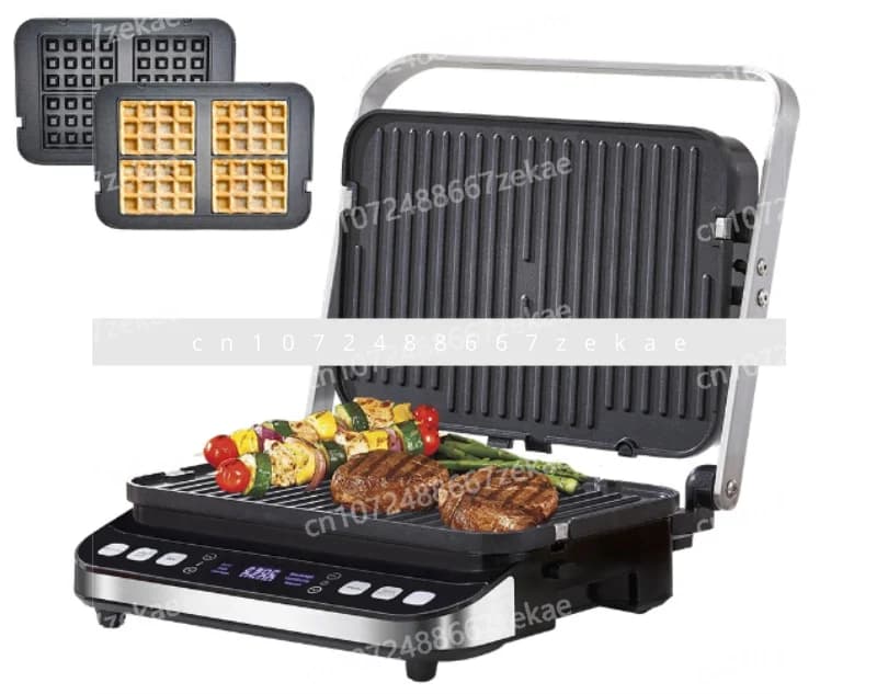 Cross-border steak machine Electric tray Electric barbecue tray Machine for sandwiches Waffle machine Contact grill