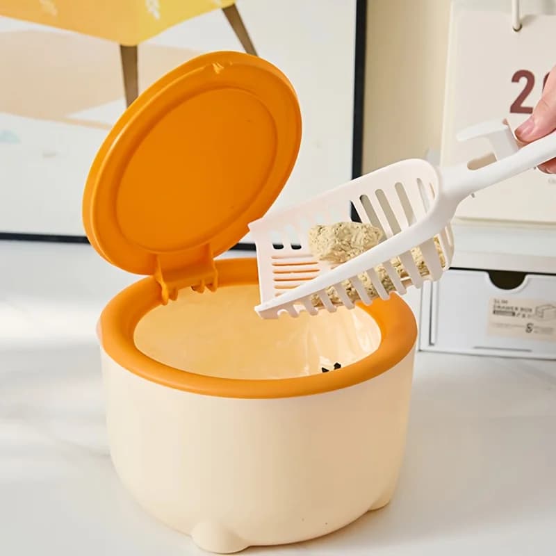 Mini cestino della spazzatura 1pc, piccolo bidone della spazzatura per scrivania, bidone dei rifiuti alimentari, scatola per la pulizia della lettiera per gatti domestici, bidone della spazzatura portatile in auto