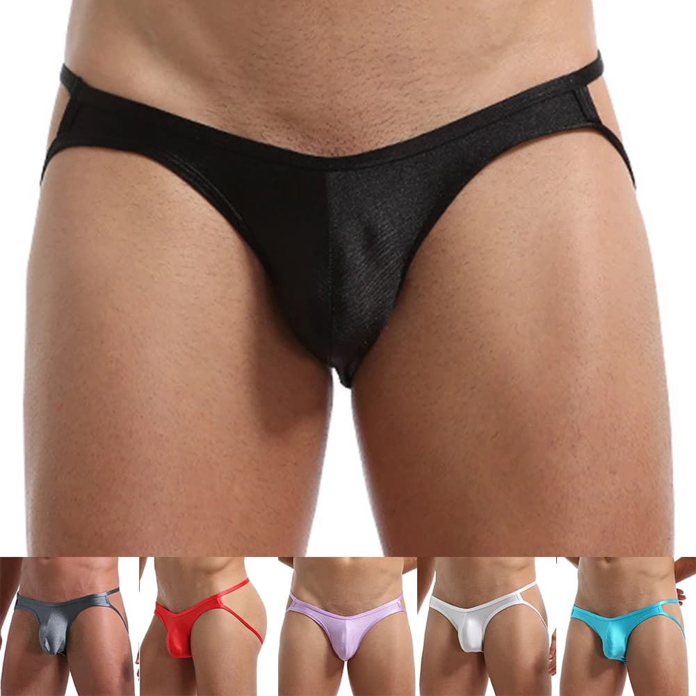 Intimo da uomo sexy Slip Mutande Perizoma Mutande sexy Intimo aperto con culo Comodo sacchetto per pene Perizoma