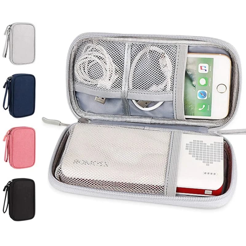 Borsa per Organizer per accessori elettronici da 1pc, Organizer universale da viaggio per cavo, caricabatterie, borsa per Gadget da viaggio d'affari per telefono