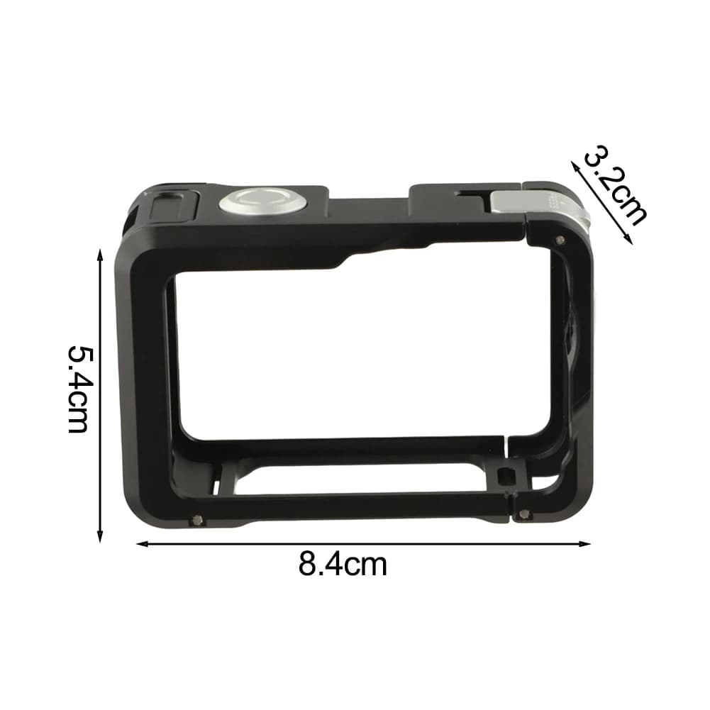 Robust Metal Cage for DJI Action 6 Built to Protect Against Drops Scratches and Environmental Exposure During Active Use