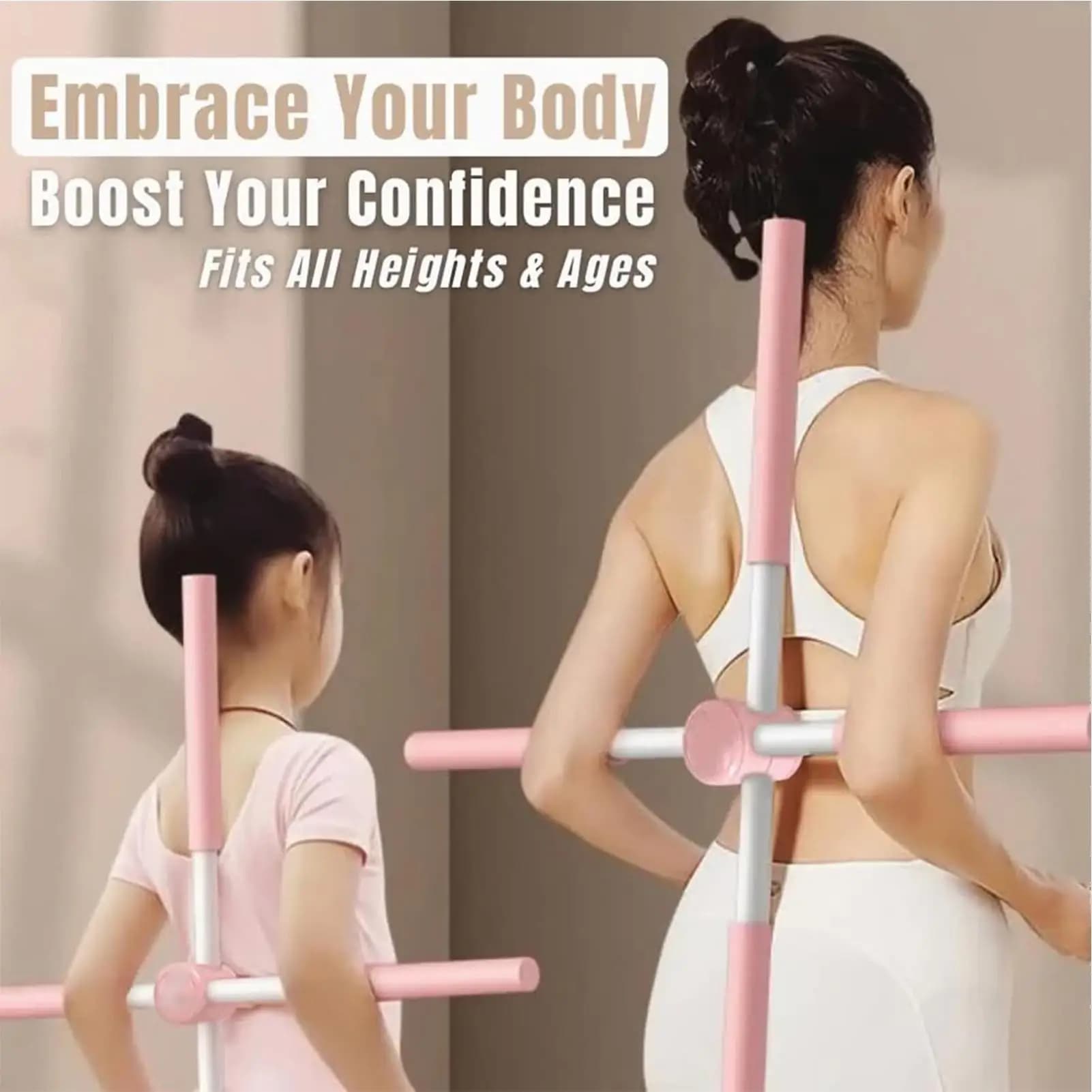 2026 Stretching Stick Telescopico Pilates Stick Collo Gobba Correttore Asta Per Adolescenti Bambini Posto di Lavoro Fitness Yoga Pilates Allenamento
