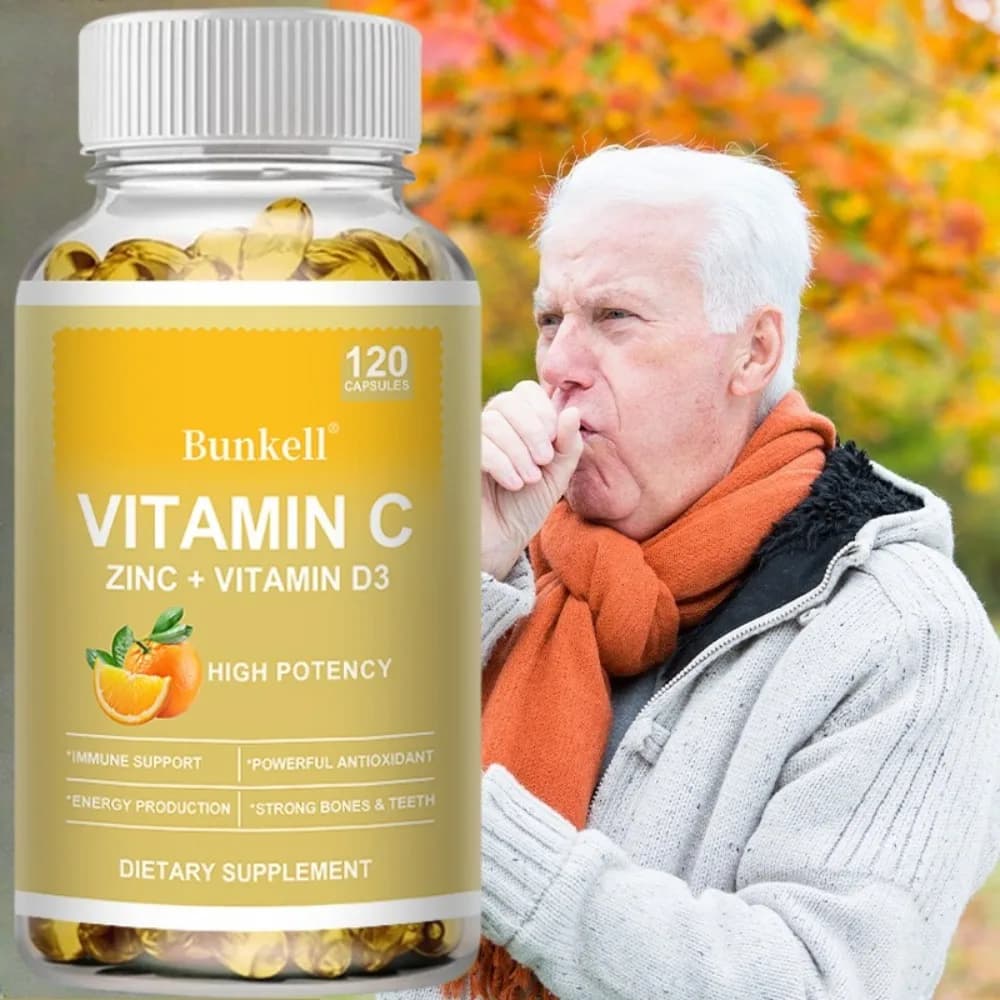 I integratori di vitamina C, zinco e vitamina D3 potenziano il sistema immunitario, supportano le articolazioni e la pelle e la salute cardiovascolare.