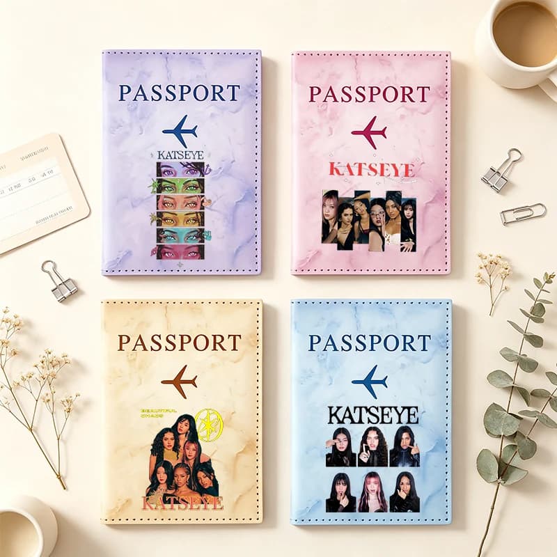 Kpob Katseyed Passport Holder Woman Man Travel Wallet Document Organizer Fashion Waterproof Document Holder Passport Hot Selling