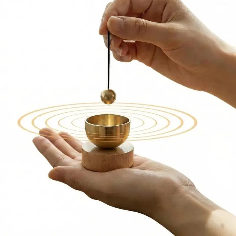 Hot Sale Singing Bowl Set Portable Mini Meditation Sound Bowl For Yoga Meditation Chakra Healing Self-Regulation Decompression