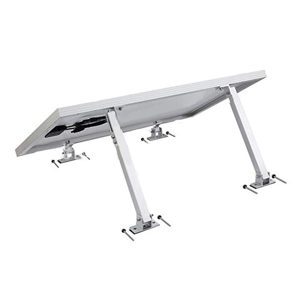 1 Pair Solar Panel Roof Bracket Mounting Stand 15-30° Adjustable Pv Fixings Triangle PV Flat Roof Mount Bracket Set
