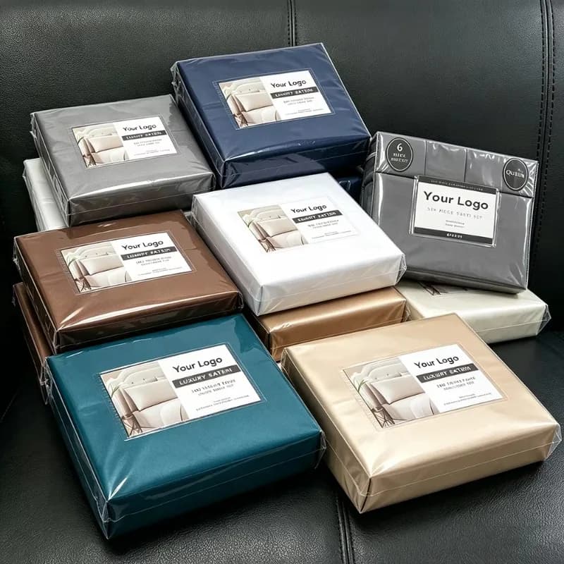 Set di Biancheria da Letto in Microfibra di Poliestere Tinta Unita, 4 Pezzi, Resistente alle Pieghe, Misura King Size con Federe