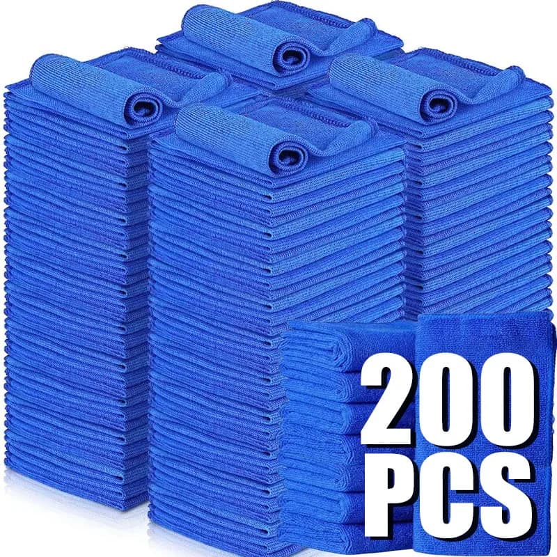 10/200PCS Car Cleaning Towel in Microfiber Super Absorbent Cloth to Dry Car for Home Car Care Details Towel Sprinkle