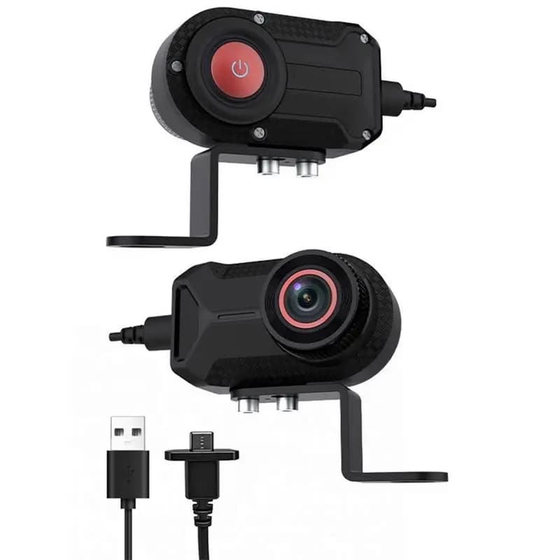 ABTC-Dash Cam 2K HD Wifi DVR Videocamera per Moto Impermeabile IP66 con Registrazione in Loop
