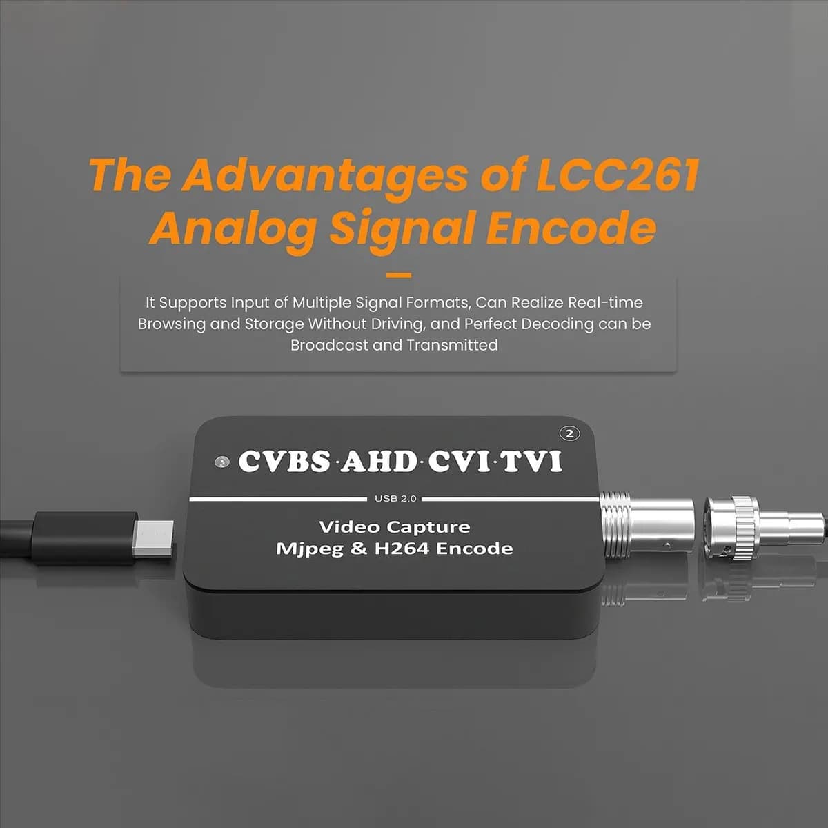 【Nuovo Utente】Scheda di acquisizione video LCC261 1080P da CVBS a USB, Encoder a due streamer H.264 e MJPEG, Acquisizione da AHD CVI TVI a USB UVC