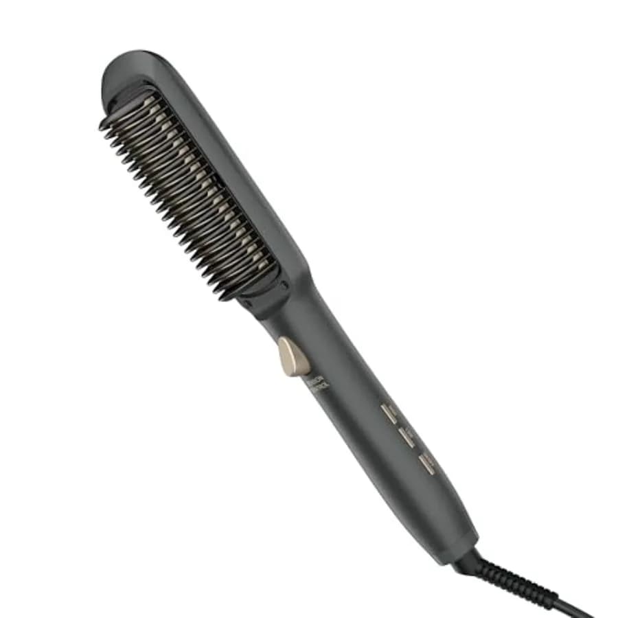 Spazzola Lisciante Riscaldata Infiniti PRO con Controllo della Tensione, Mantiene i Capelli in Posizione, Ionica