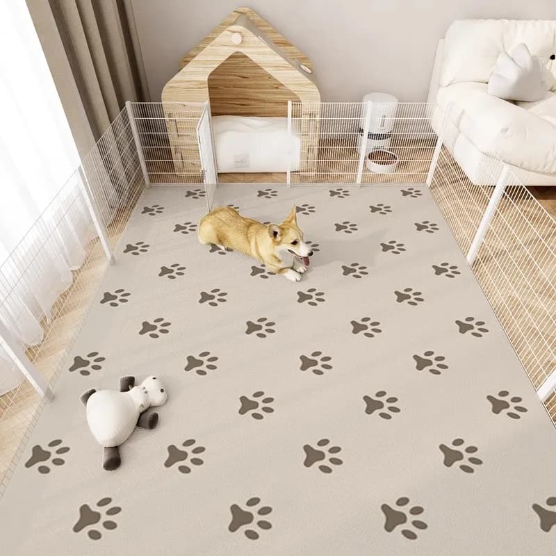 Tappetino per animali domestici Tappeto impermeabile in pelle PVC Tappeto per recinzione per cani Tappetini resistenti ai morsi resistenti ai graffi Tappeti lavabili e facili da pulire