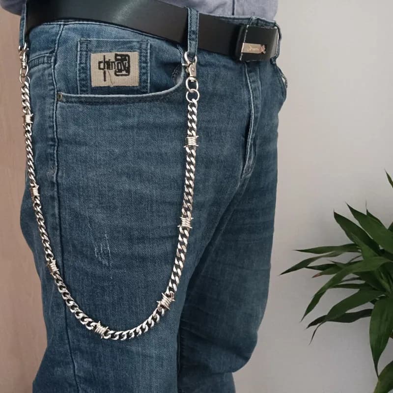 Catene per Pantaloni Hip Hop Rock Goth Punk Hipster, Portachiavi per Jeans, Accessori Gotici, Regali per Feste