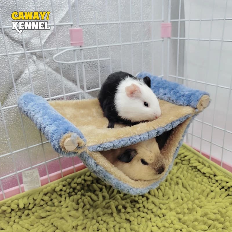 Pet hammock for small animals Hot bed in plush double thickness for hamster home Honeycomb sleeping cot Hanging shafts Nide for hamsters for pets