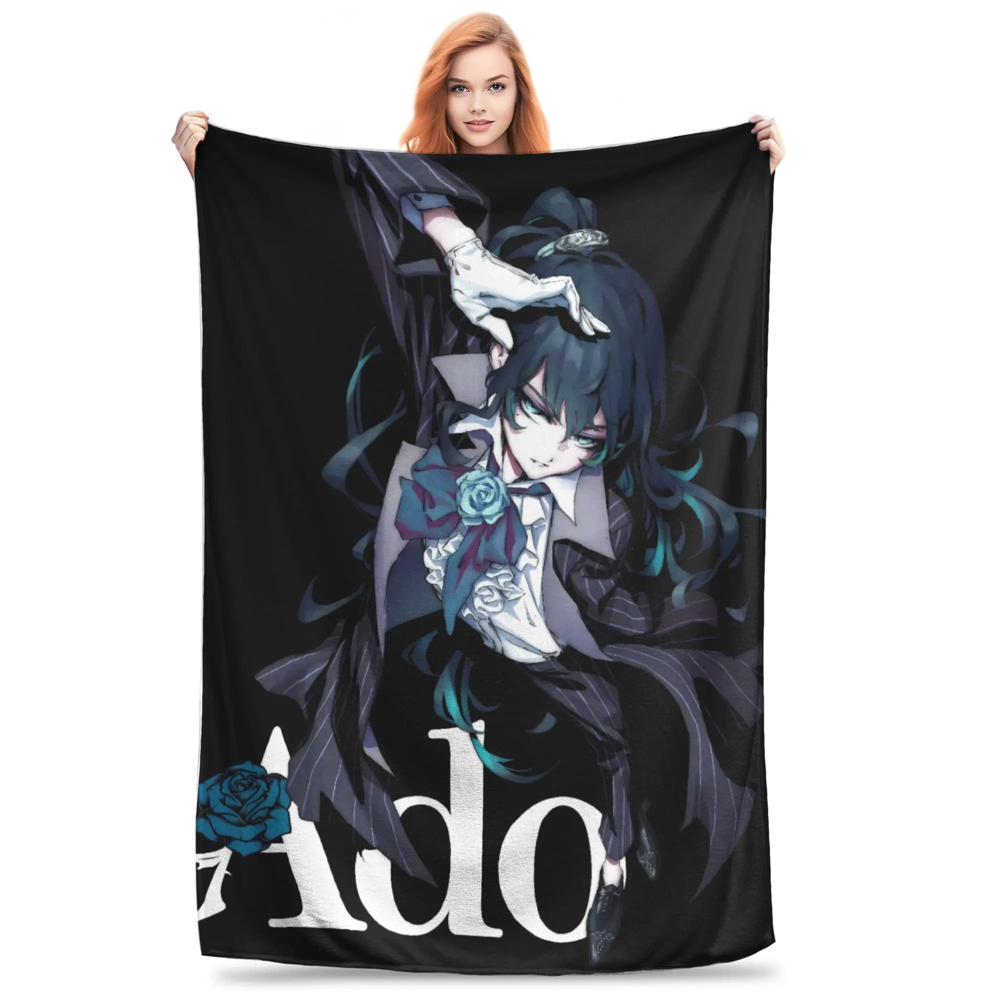 Ado WORLD TOUR 2025 Hibana Blanket Quality Super Soft Throw Blanket Winter Girls Boys Home Decor Funny Bedspread