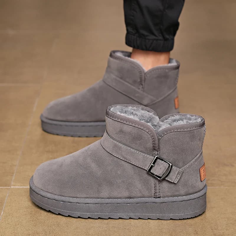 High Quality Waterproof High-Top Men's Ankle Boots Outdoor Men Hiking Boots Sneaker New Men's Winter Boots Warm Plush Snow Boots