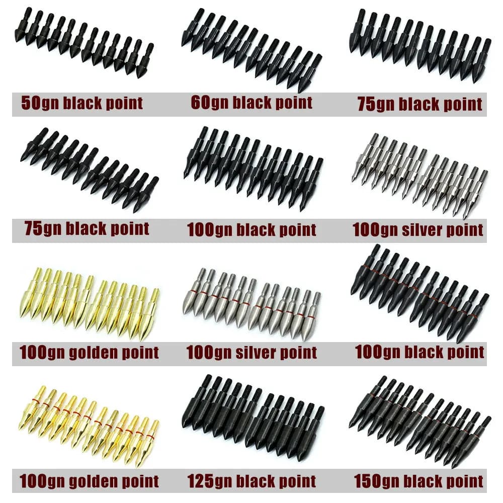 12/24pcs punta di freccia Target Point ID 4.2/6.2/5.2mm carbonio/fibra di vetro freccia albero tiro tiro con l'arco accessori
