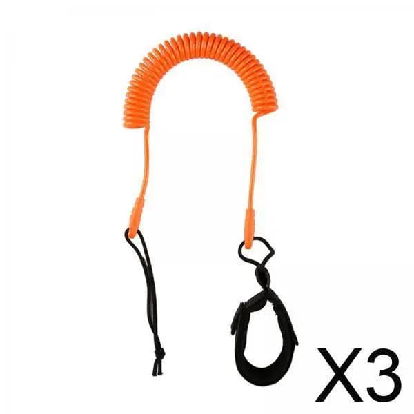 Corda da Surf 10ft Premium a Spirale con Cinturino per Caviglia, Fascia Imbottita in TPU Resistente per Corda da Barca, Paddle Board Marino