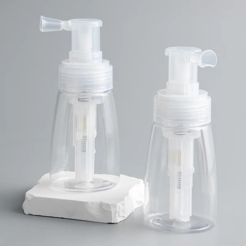 140ML Portable Powder Spray Bottle for Loose Powder Highlighter Talcum Body Powder Travel Empty Sequin Spray Bottle
