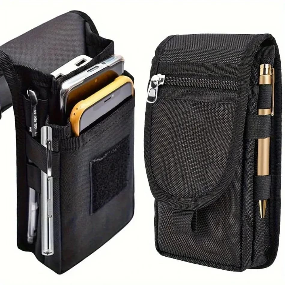 Cellular Bag with Large Screen, Casual Waist Bag, Daily Money Holder, Multifunction Phone Case, Tactical Pocket Molle for Cellular