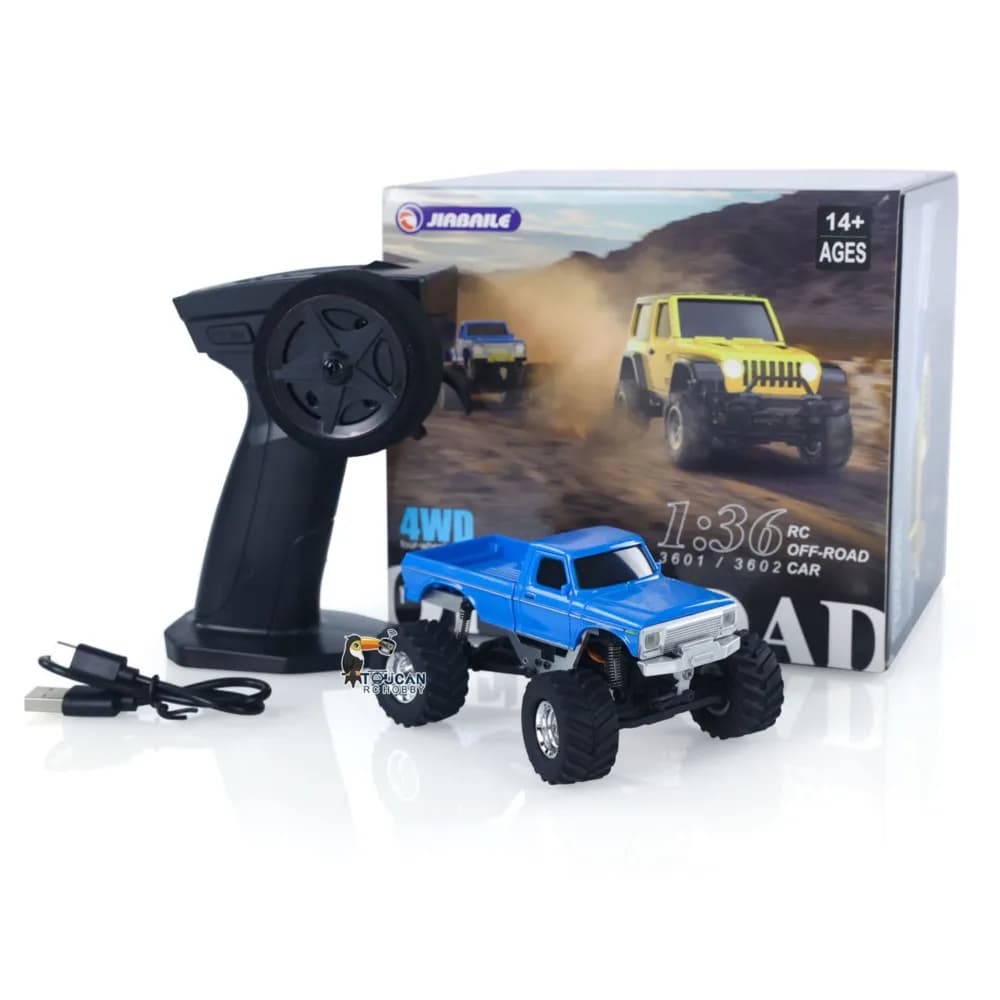 Auto radiocomandata 4WD 2.4G RC fuoristrada 1/36 con batteria ricaricabile e luci, giocattolo telecomandato mini crawler, regali per bambini - Disponibile negli USA
