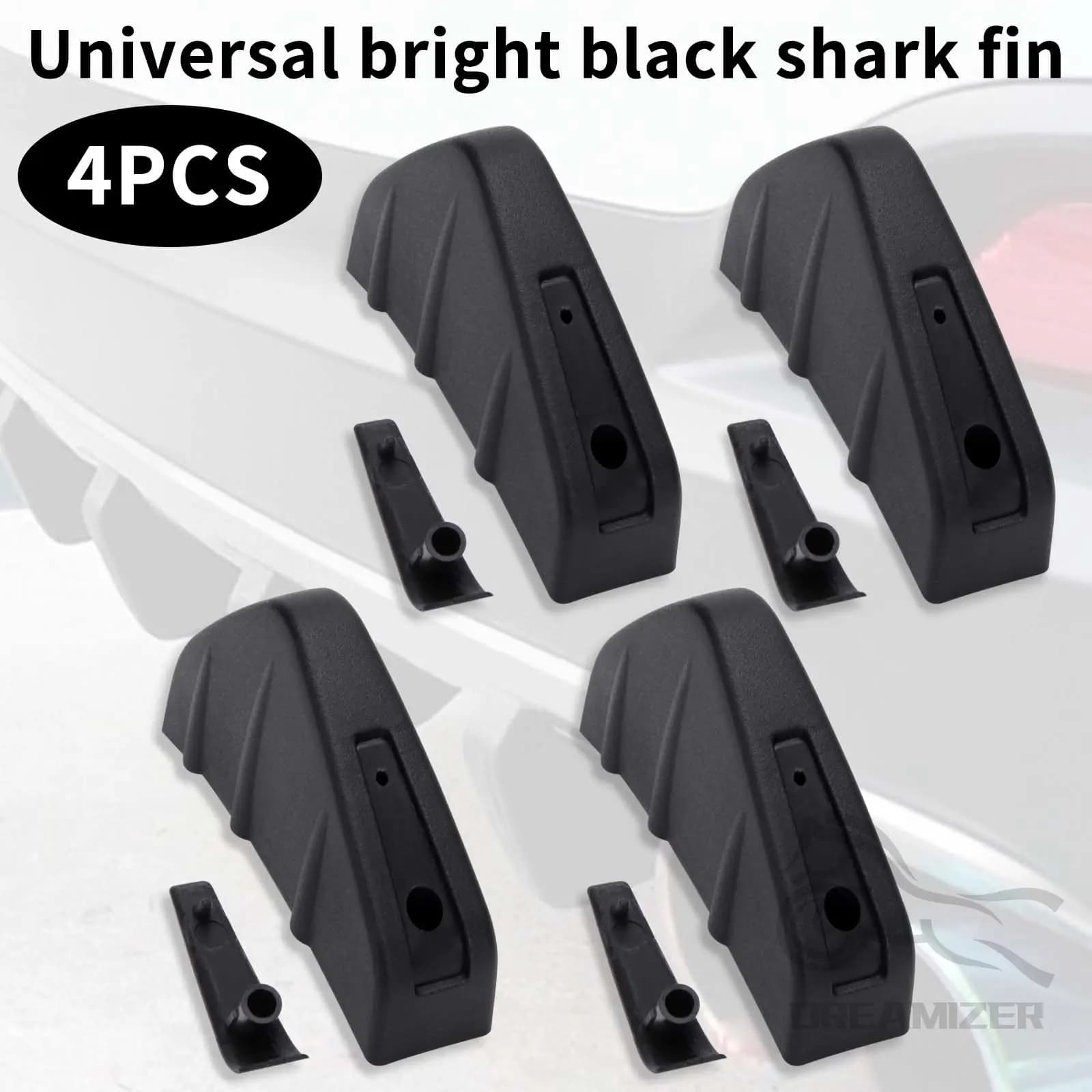 4 pz universale auto paraurti posteriore diffusore Spoiler pinna di squalo Spliter Spoiler Chassis paraurti deflettore Protector Kit di copertura