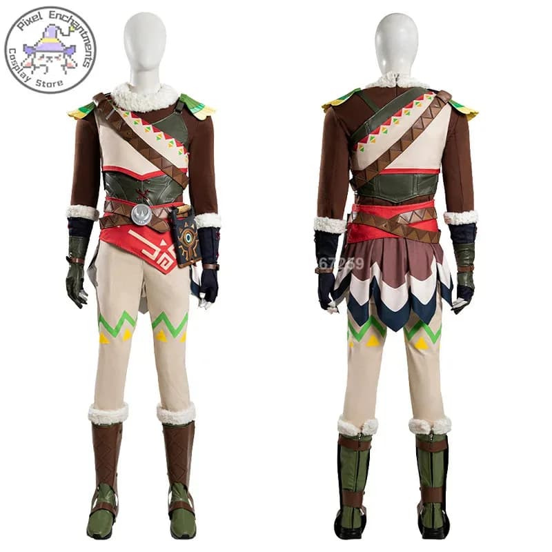 Link Rito PGEM Costume cosplay ispirato alla Purya principale RPG come PGens do Jogo Set completo di abbigliamento da uomo SA;2,C'4,H.