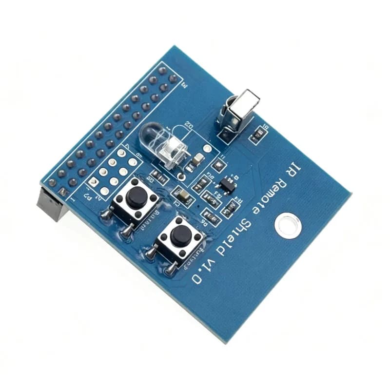 IR Infrared Control Shield 38KHz for Raspberry Pi, Receive & Transmit with Dual LED Booster, DIY Remote Control Extension Board