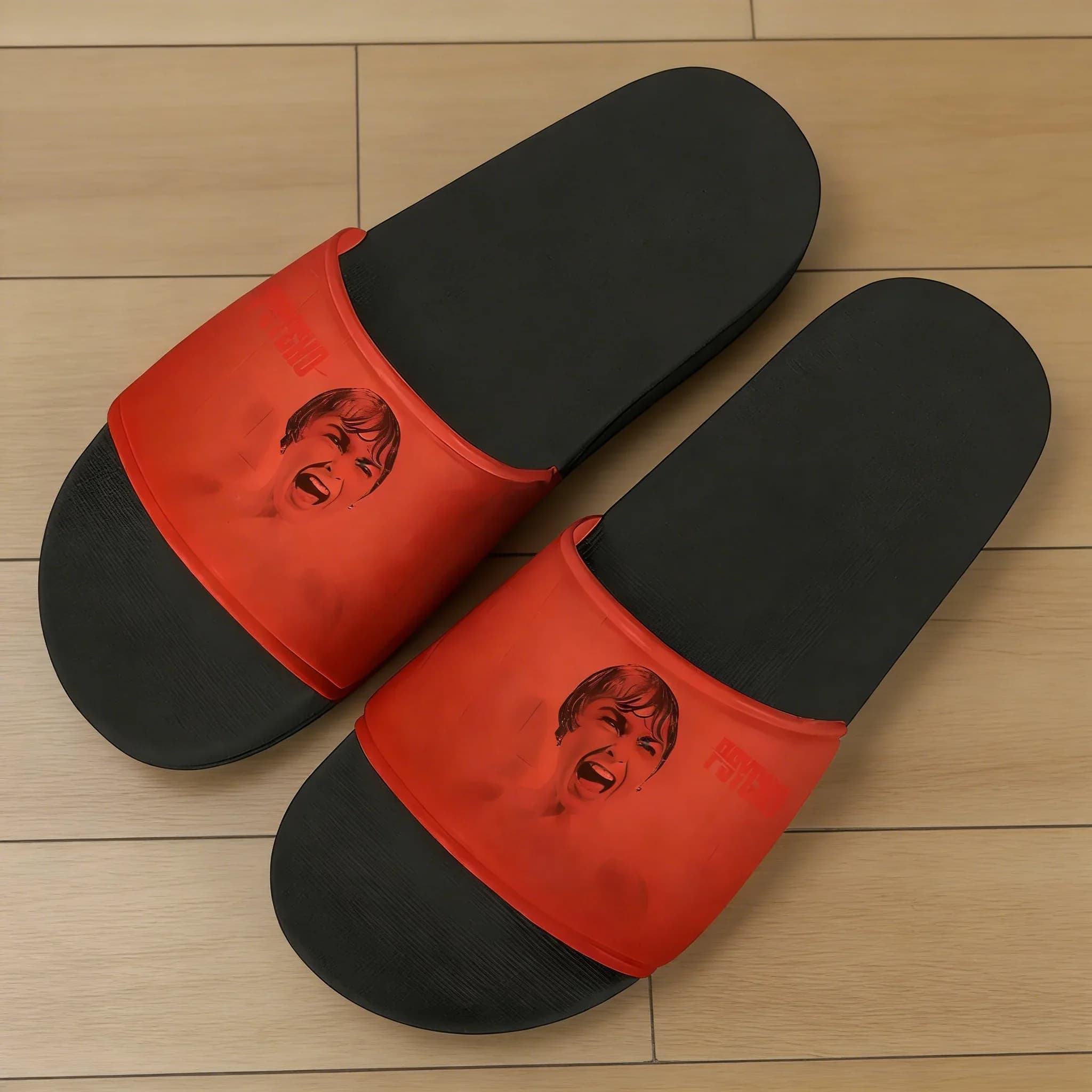 Ciabatte Personalizzate da Interno Psycho Flip Flops per Uomo, Donna, Ragazzo, Famiglia, Moda, Bagno, Piscina, Sandali Casual