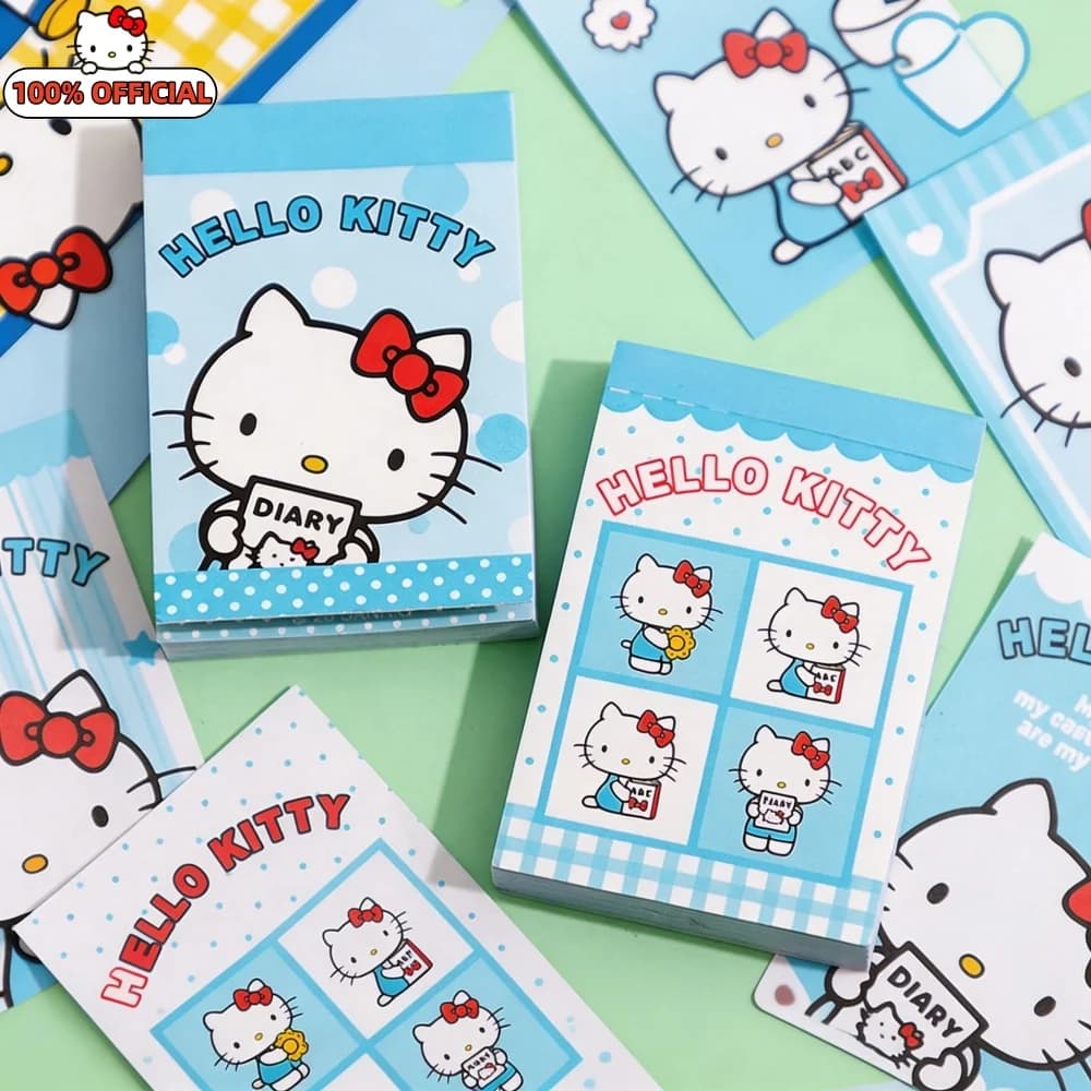 Genuine Hello Kitty Mini Sticker Book Cartoon Sanrio Pocket Stickers Set For Notebook Album Planner Stationery Decor Toys Gifts