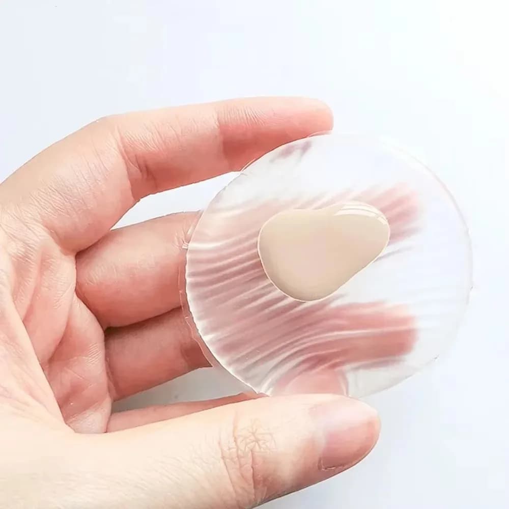 Nuovo soffio di polvere in silicone trasparente senza polvere che mangia polvere soffio di gelatina frullatore cosmetico fondotinta per il viso BB