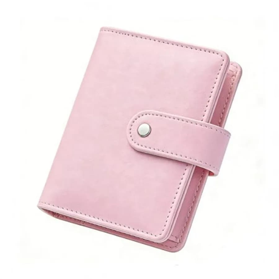 Portafoglio A7 con raccoglitore 4.5"x5.5" in similpelle, organizer per budget e agenda, con 6 anelli, per quaderni e riempitivi di diari da viaggio