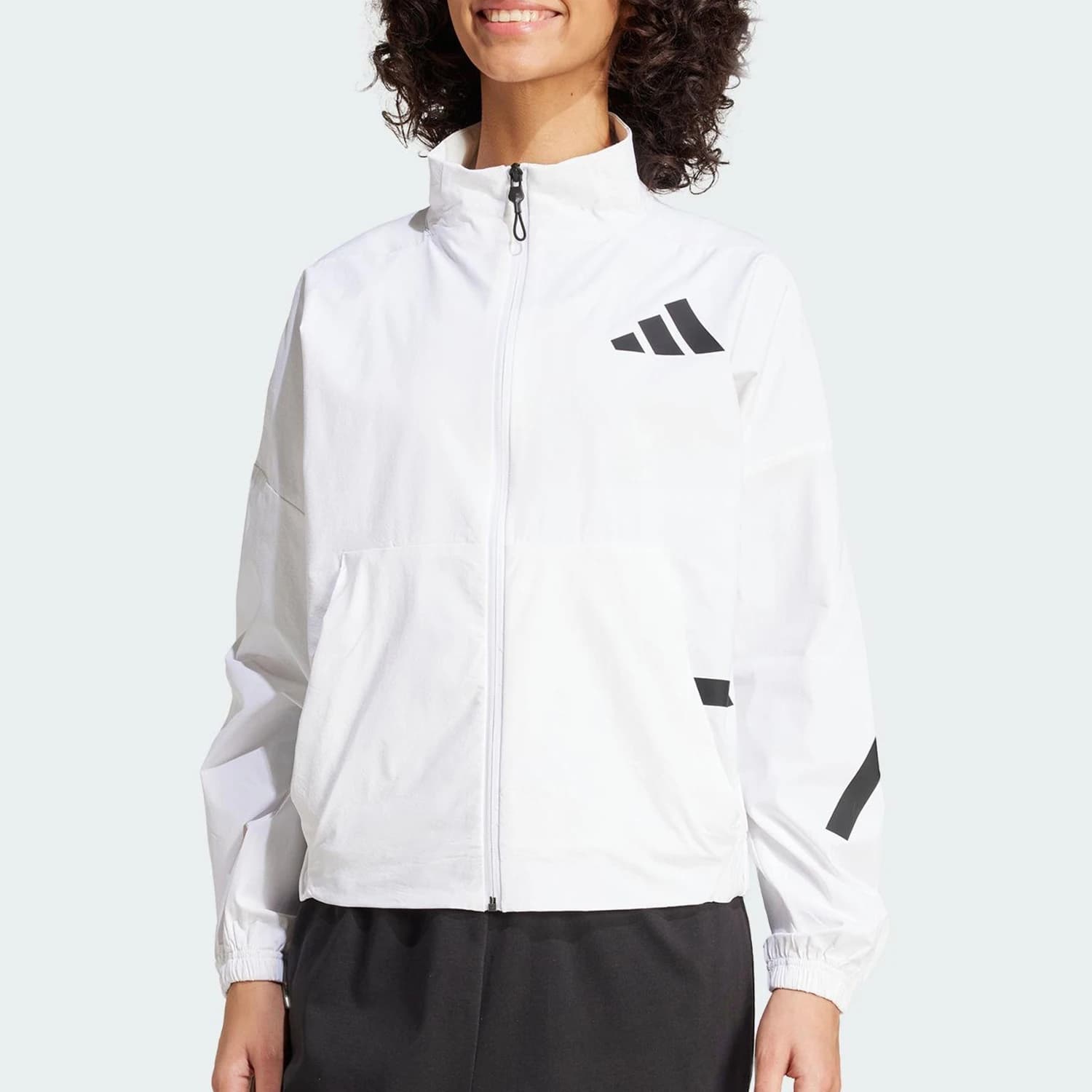 Adidas nuova giacca corta sportiva casual con protezione solare da donna originale JW1754