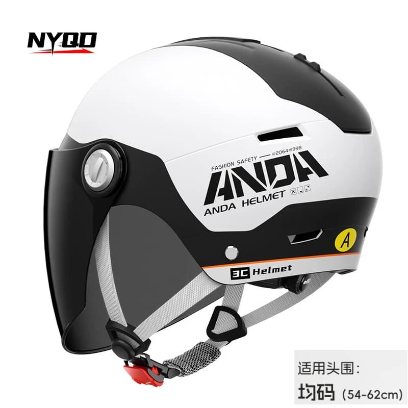 Lightweight bicycle helmet for men and women sun protection half helmet accessories motorcycle electric car fashion summer