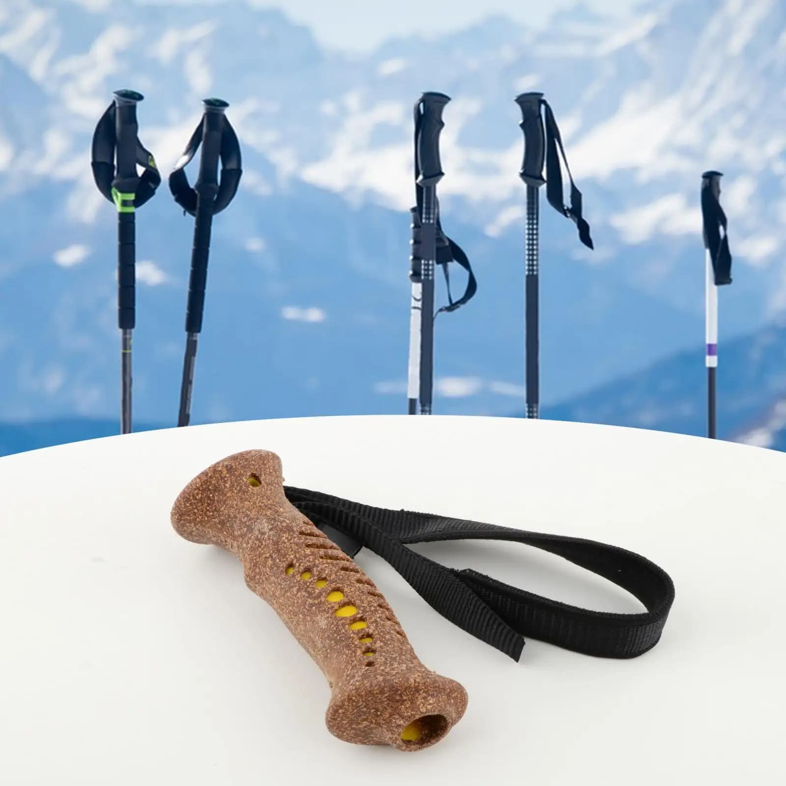Trekking stick handle replaces the comfortable handle for non-slip hiking sticks for