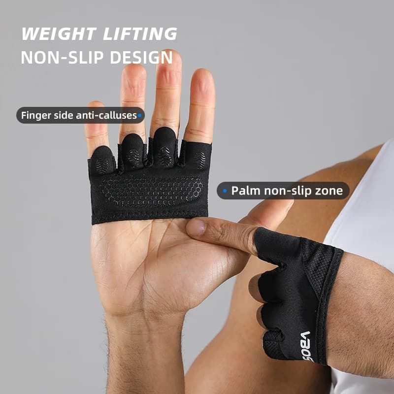 VBOSi Four-tip Lightweight Training Gloves Non-slip Fitness Training Grips for Men and Women