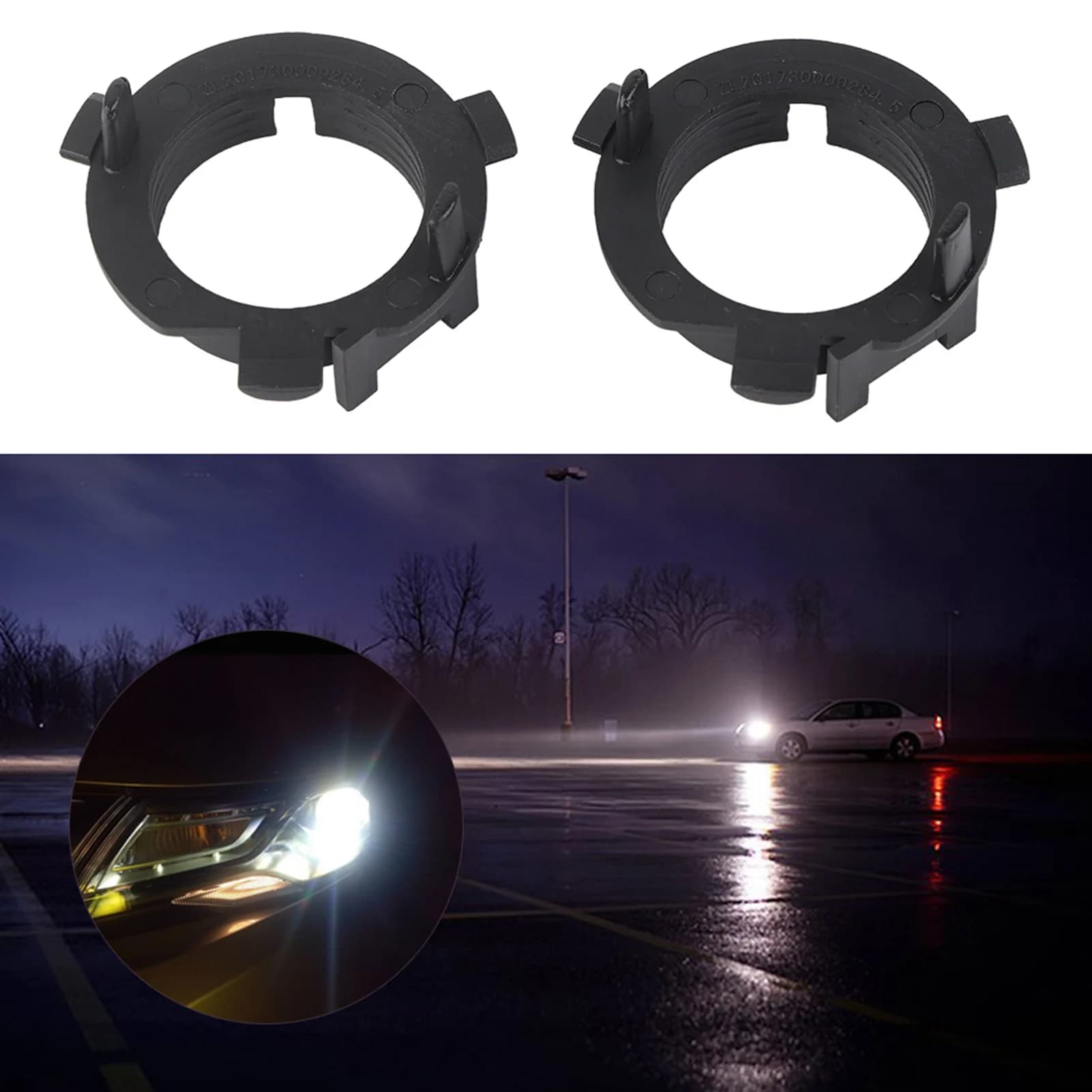 1 paio H7 LED adattatore per faro supporto di fissaggio per K4 K5 Sorento H7 adattatore LED H7 adattatore per faro a LED