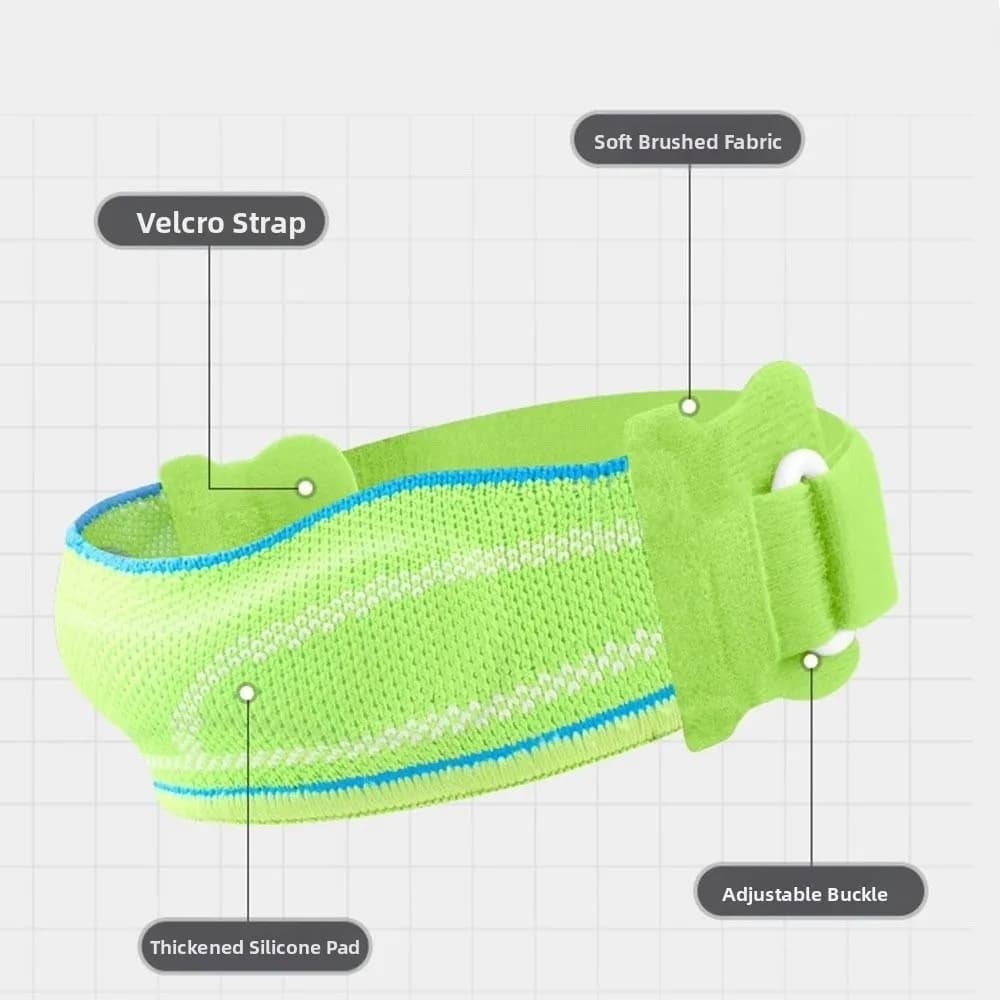 Fascia di Compressione per Rotula Sportiva, Traspirante, Ammortizzante, Supporto per Ginocchio con Design Antiscivolo, Stabilizzatore del Tendine Rotulare