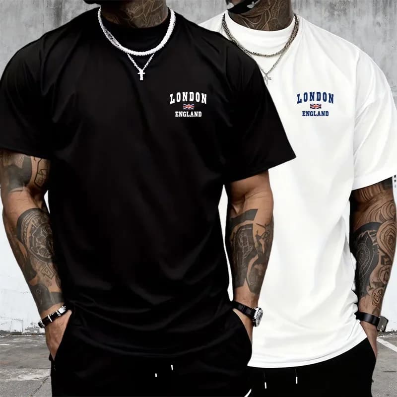 T-shirt da uomo comode quotidiane all'aperto da jogging ventilate da uomo semplici in cotone allentato manica corta moda casual vendite calde estate