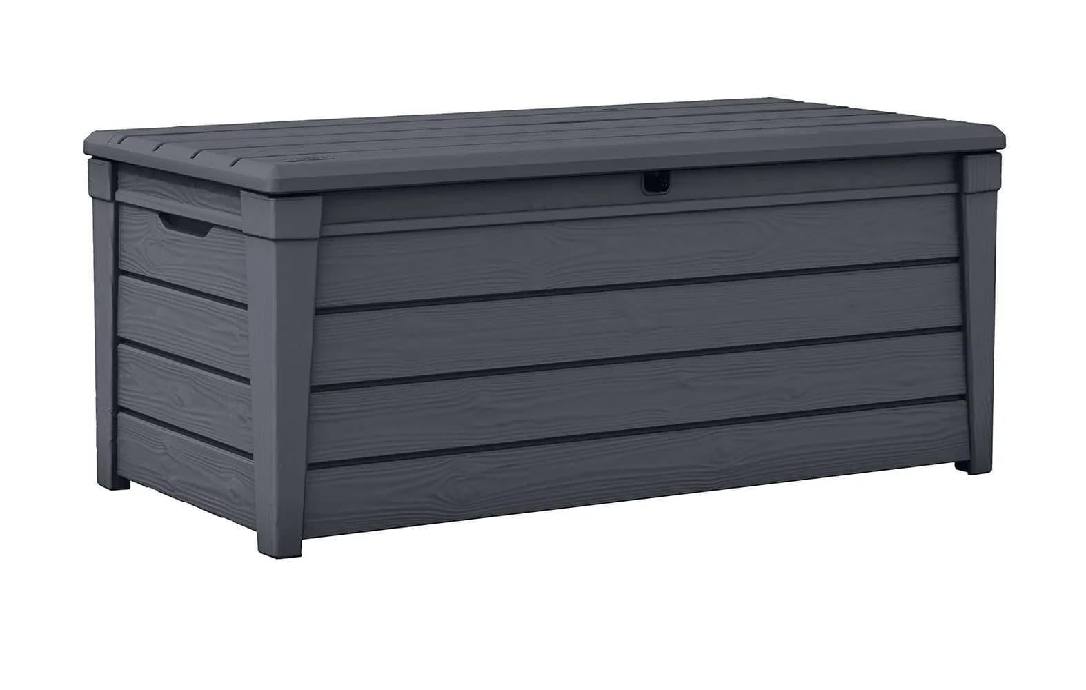 Brightwood Exterior in 120 Gallon Resin for Patio and Garden, Porta Bearings