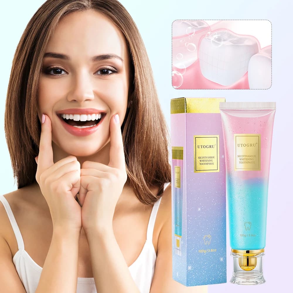 White toothpaste to niacinamide Refreshing toothpaste to clean teeth for men and women Dentifricio for fresh breath to remove teeth stains