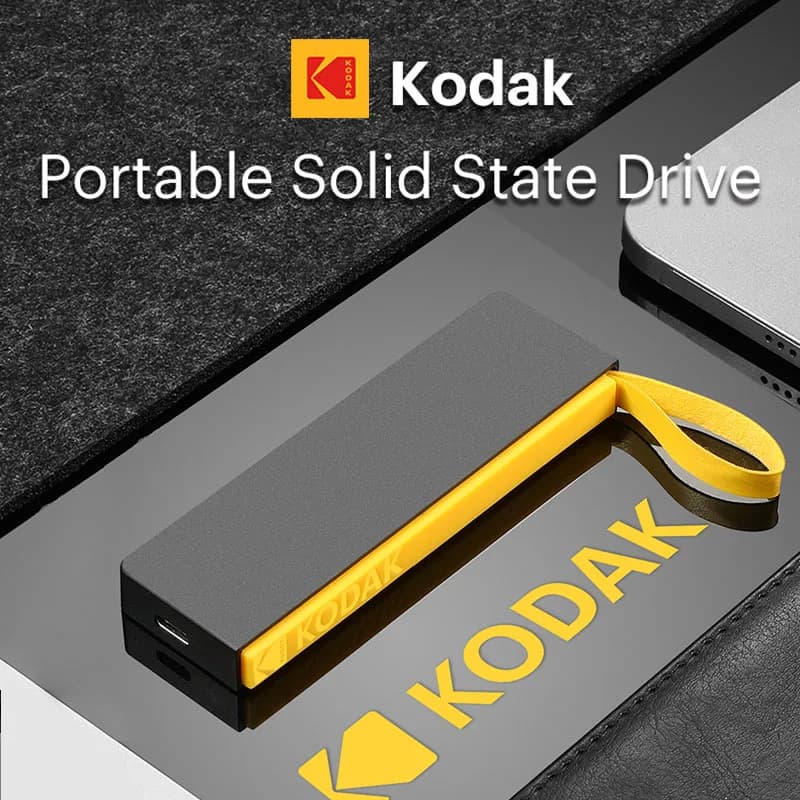 Kodak 2tb 1tb disco rigido SSD esterno 1000 Mb/s 500 Mb/s disco SSD esterno portatile 256gb per laptop Smarphoe